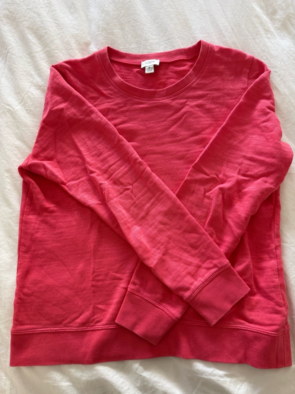 J. Crew Bright Coral Crewneck Sweatshirt
